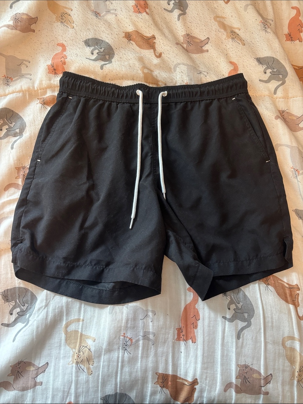 men’s black swim shorts